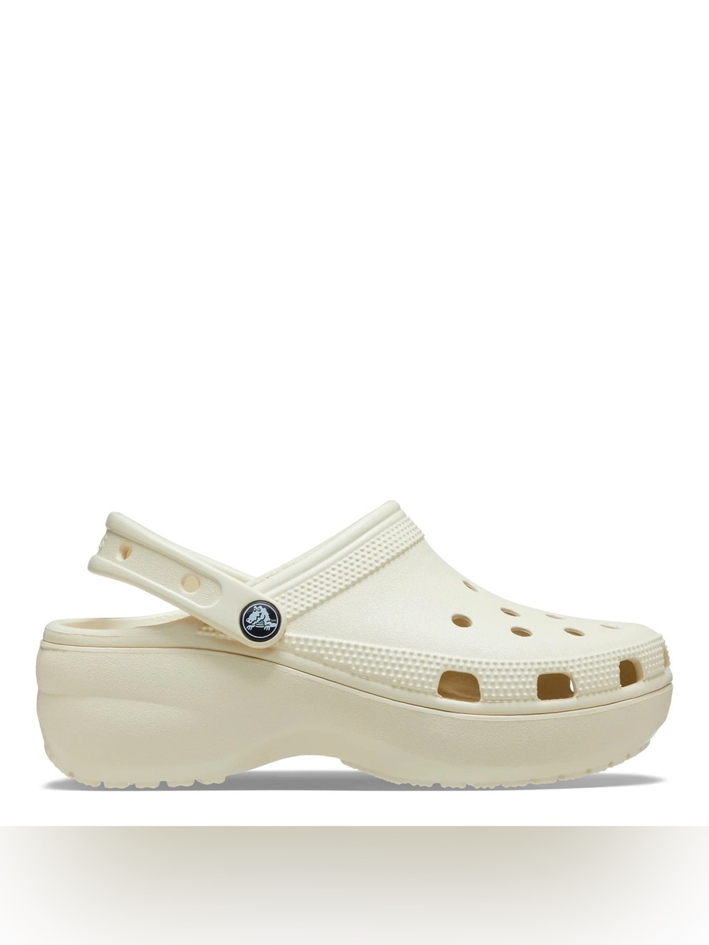 CROCS Classic Platform Clog in Bone - 7
